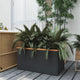 Vidaxx jardinière 80x40x40 cm poly rotin noir