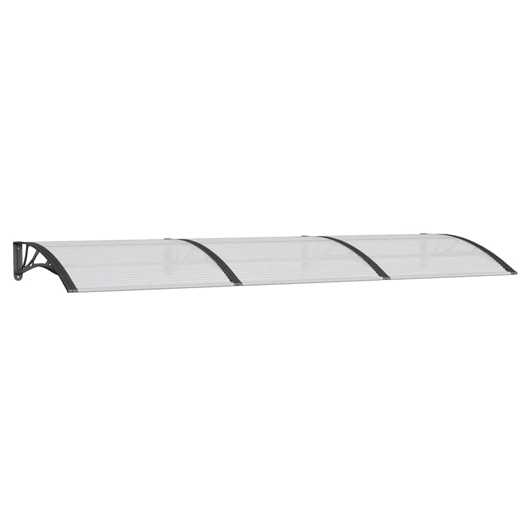 Vidaxl Porte auvent 300x100 cm Polycarbonate noir