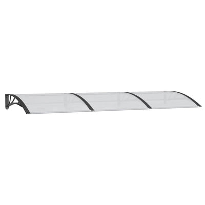 Vidaxl Porte auvent 300x100 cm Polycarbonate noir
