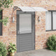 Vidaxl Porte auvent 150x100 cm Polycarbonate gris