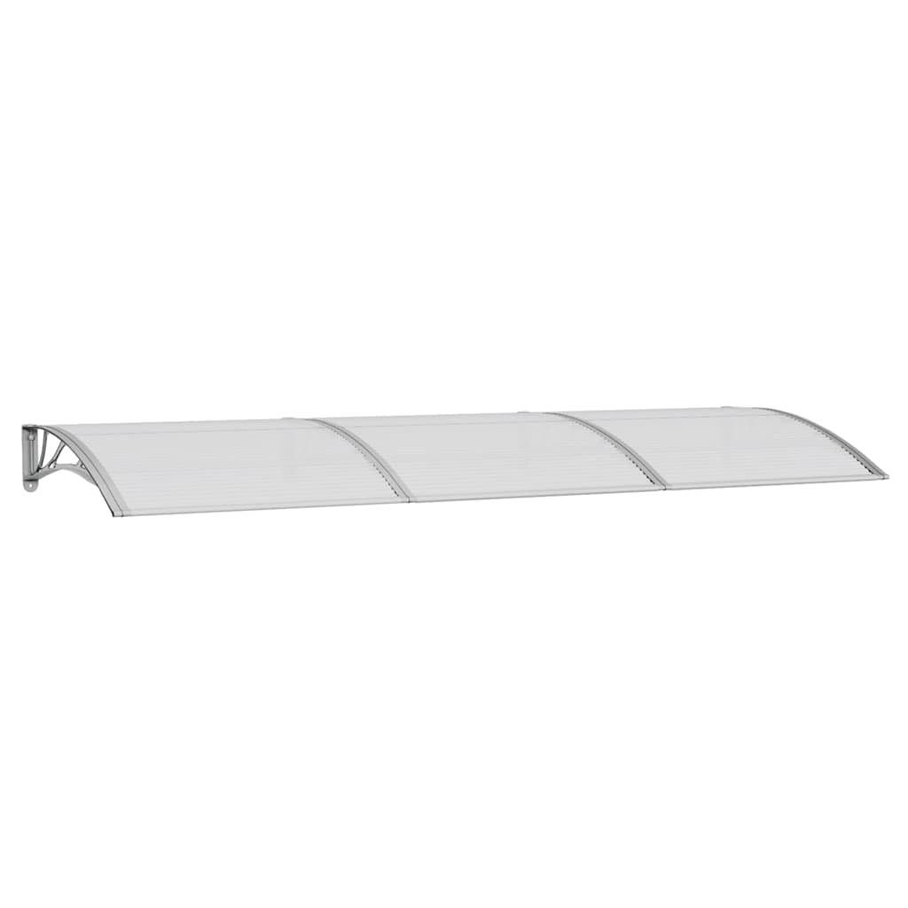 Vidaxl Porte auvent 300x100 cm Polycarbonate gris