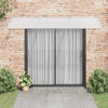 Vidaxl Porte auvent 300x100 cm Polycarbonate gris