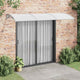 Vidaxl Porte auvent 300x100 cm Polycarbonate gris