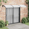 Vidaxl Porte auvent 300x75 cm Polycarbonate noir et transparent