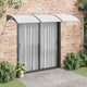 Vidaxl Porte auvent 300x75 cm Polycarbonate noir et transparent