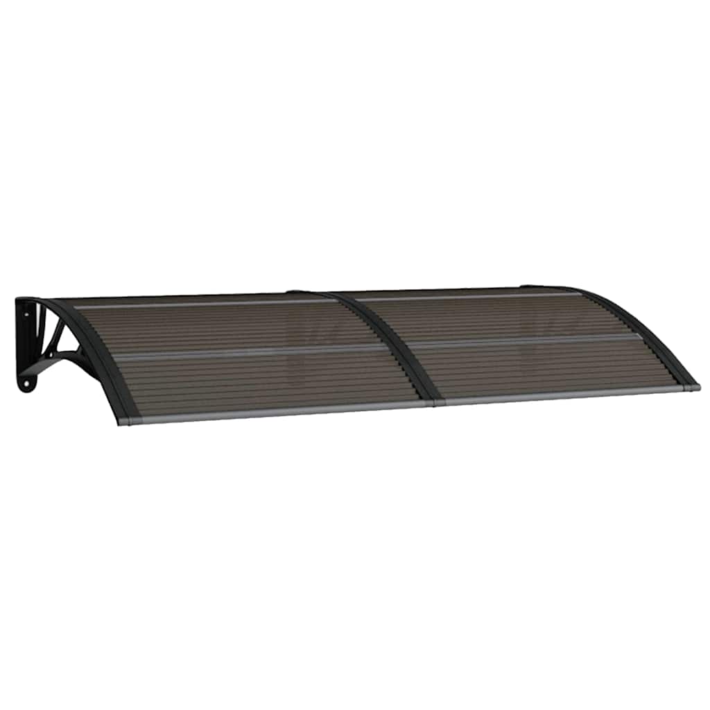 Vidaxl Porte auvent 150x75 cm Polycarbonate noir