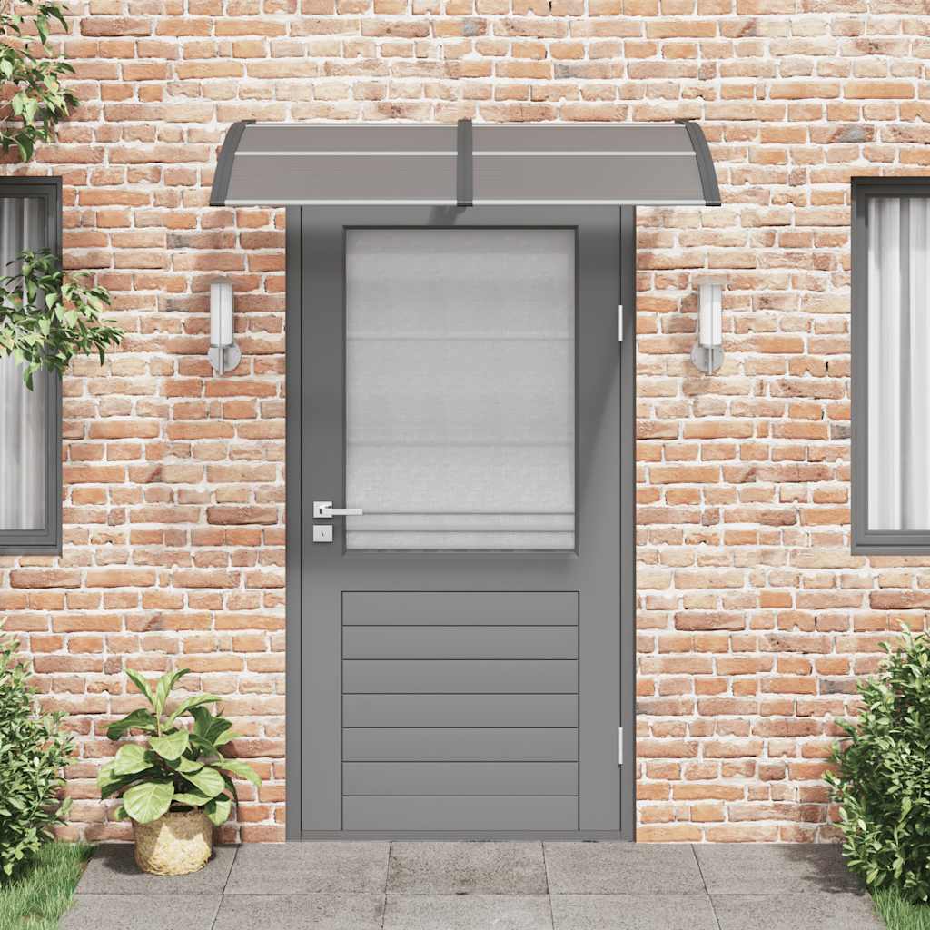 Vidaxl Porte auvent 150x75 cm Polycarbonate noir
