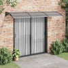Vidaxl Porte auvent 300x75 cm Polycarbonate noir