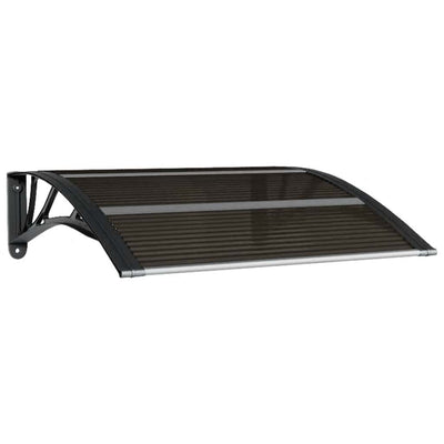 Vidaxl Porte auvent 80x75 cm Polycarbonate noir