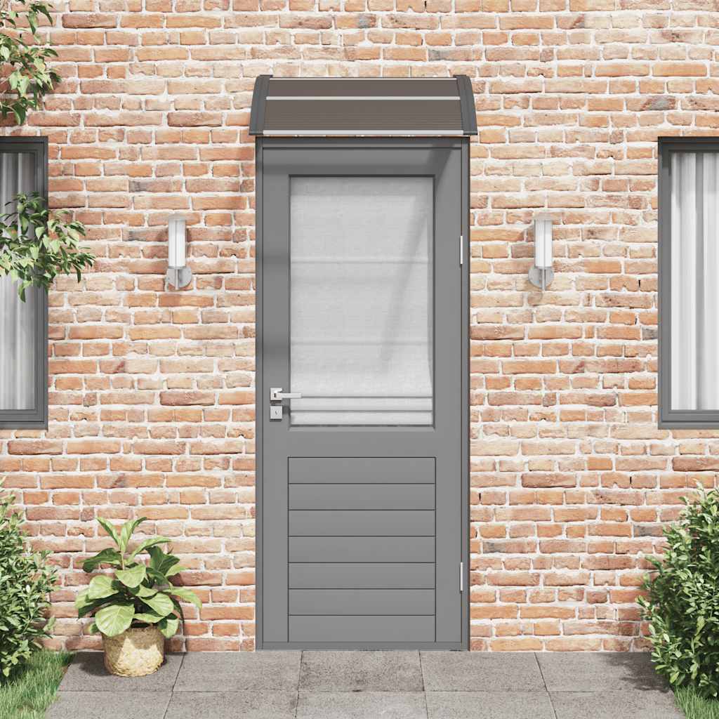 Vidaxl Porte auvent 80x75 cm Polycarbonate noir