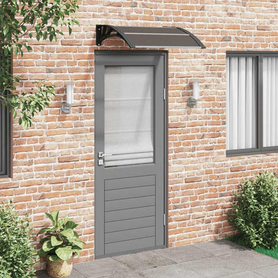 Vidaxl Porte auvent 80x75 cm Polycarbonate noir