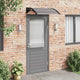 Vidaxl Porte auvent 100x75 cm Polycarbonate noir