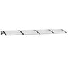 Vidaxl Door auvent 350x75 cm Polycarbonate noir et transparent