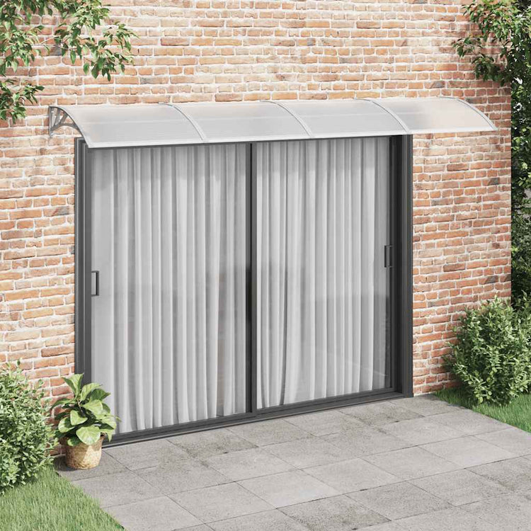 Vidaxl Porte Cauve 350x75 cm Gray en polycarbonate et transparent