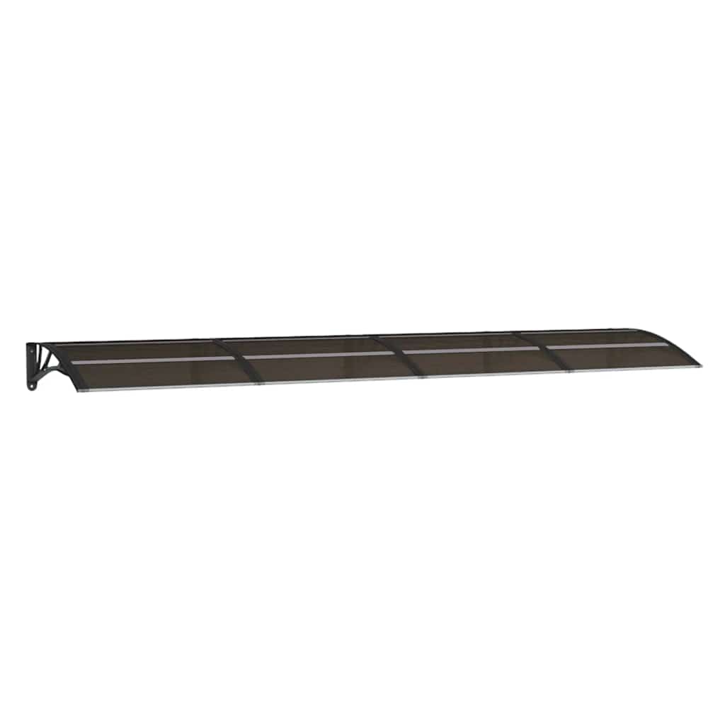 Vidaxl Porte auvent 350x75 cm Polycarbonate noir