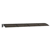 Vidaxl Porte auvent 350x75 cm Polycarbonate noir - afbeelding 2