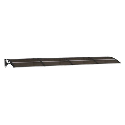 Vidaxl Porte auvent 350x75 cm Polycarbonate noir