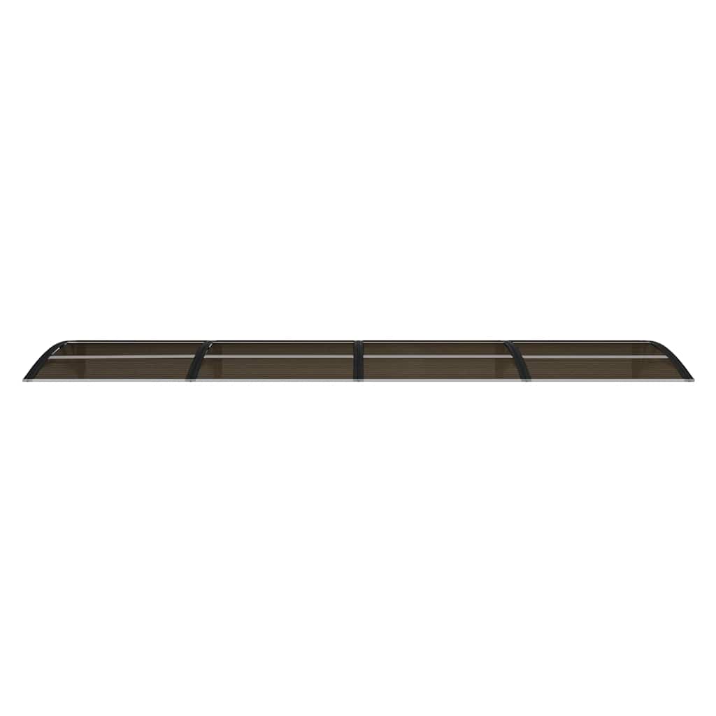 Vidaxl Porte auvent 350x75 cm Polycarbonate noir