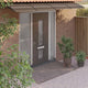 Vidaxl Porte auvent 350x75 cm Polycarbonate noir