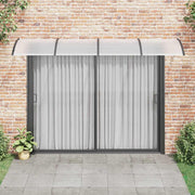 Vidaxl Porte auvent 350x100 cm Polycarbonate noir - afbeelding 3