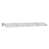 Vidaxl Porte auvent 350x100 cm Polycarbonate gris