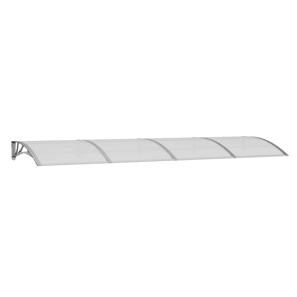 Vidaxl Porte auvent 350x100 cm Polycarbonate gris