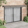 Vidaxl Porte auvent 300x100 cm Polycarbonate noir