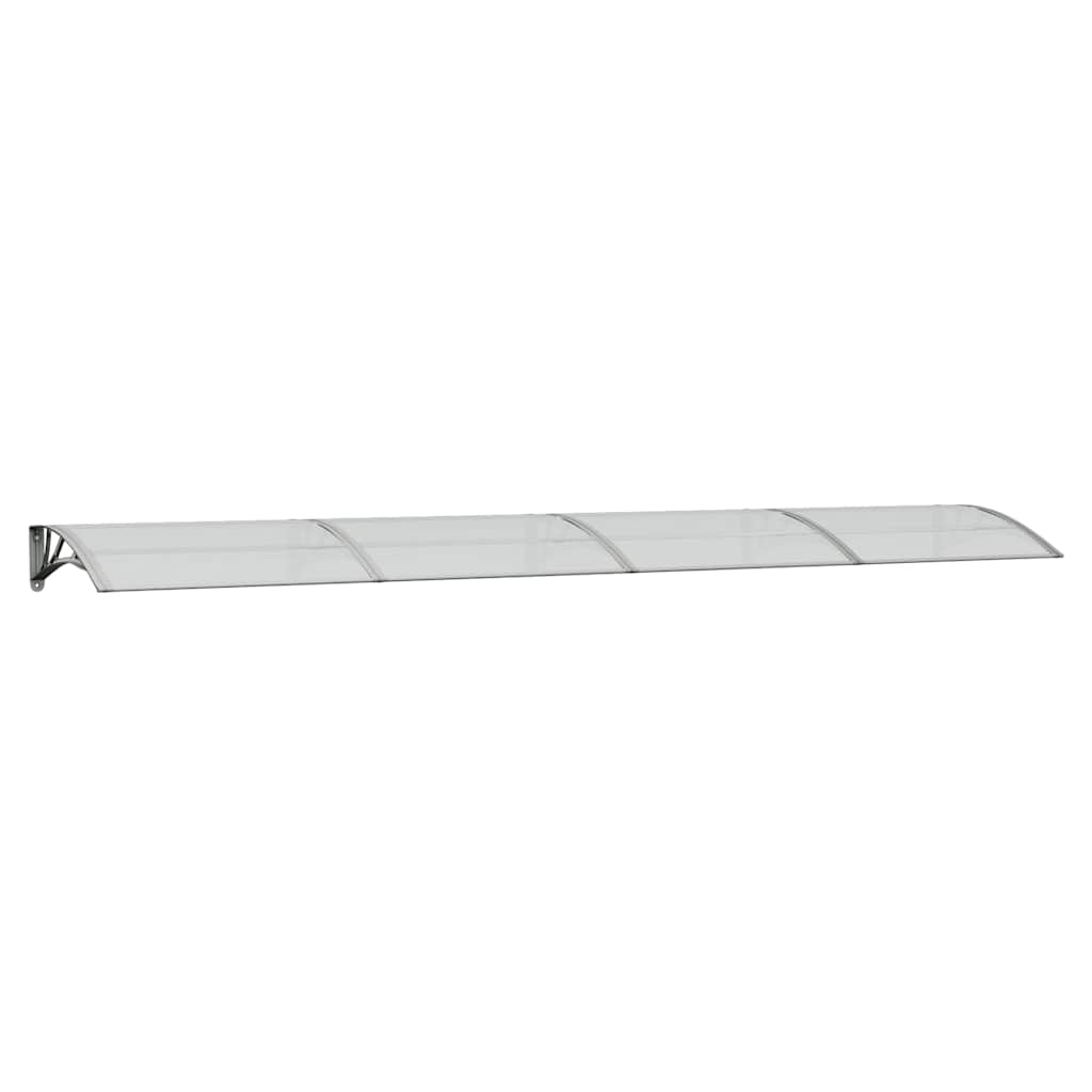 Vidaxl Porte Cauve 400x75 cm Gray en polycarbonate et transparent