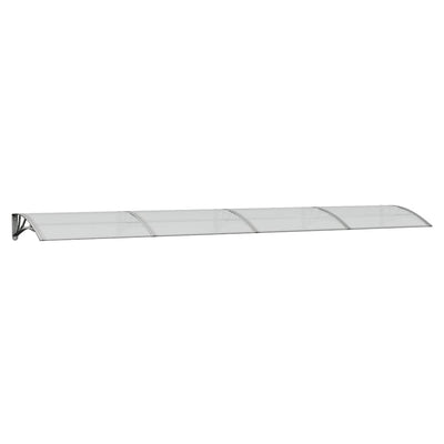 Vidaxl Porte Cauve 400x75 cm Gray en polycarbonate et transparent