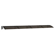 Vidaxl Porte auvent 400x75 cm Polycarbonate noir - afbeelding 2