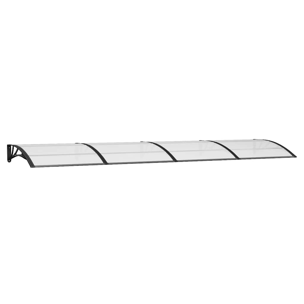 Vidaxl Porte auvent 400x100 cm Polycarbonate noir