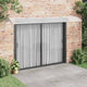 Vidaxl Porte auvent 400x100 cm Polycarbonate gris