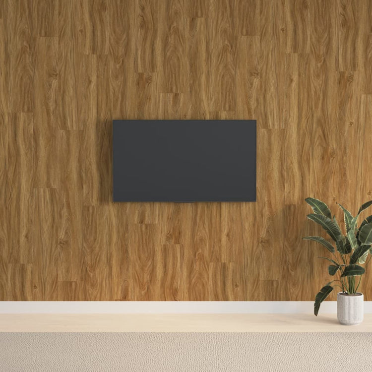 Panneaux muraux vidaxl bois 2,06 m² pvc marron