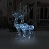Décorations de Noël vidaxl renne 2 pcs 120 cm acrylique froid blanc