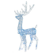 Vidaxl Christmas Decorations Reindeer 3 PCS 120 cm acrylique froid blanc - afbeelding 3