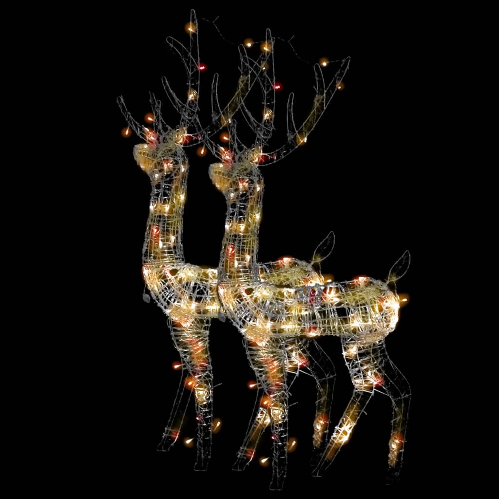 Vidaxl Christmas Decorations Rendeer 2 ST Multibineux 120 cm acrylique