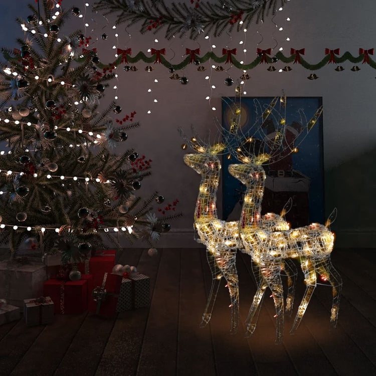 Vidaxl Christmas Decorations Rendeer 2 ST Multibineux 120 cm acrylique