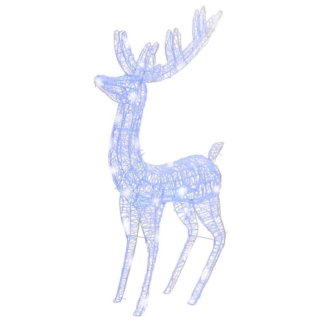 Vidaxl Christmas Decoration Rendeer XXL 3 ST 250 LEDS Bleu 180 cm acrylique