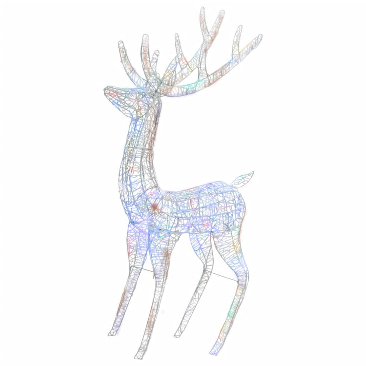 Vidaxl Christmas Decoration Rendier XXL 2 ST 250 LED Multi-Colord 180 cm acrylique