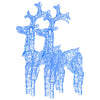 Vidaxl Christmas Decorations Rendeer 2 PCS 60x16x100 cm acrylique
