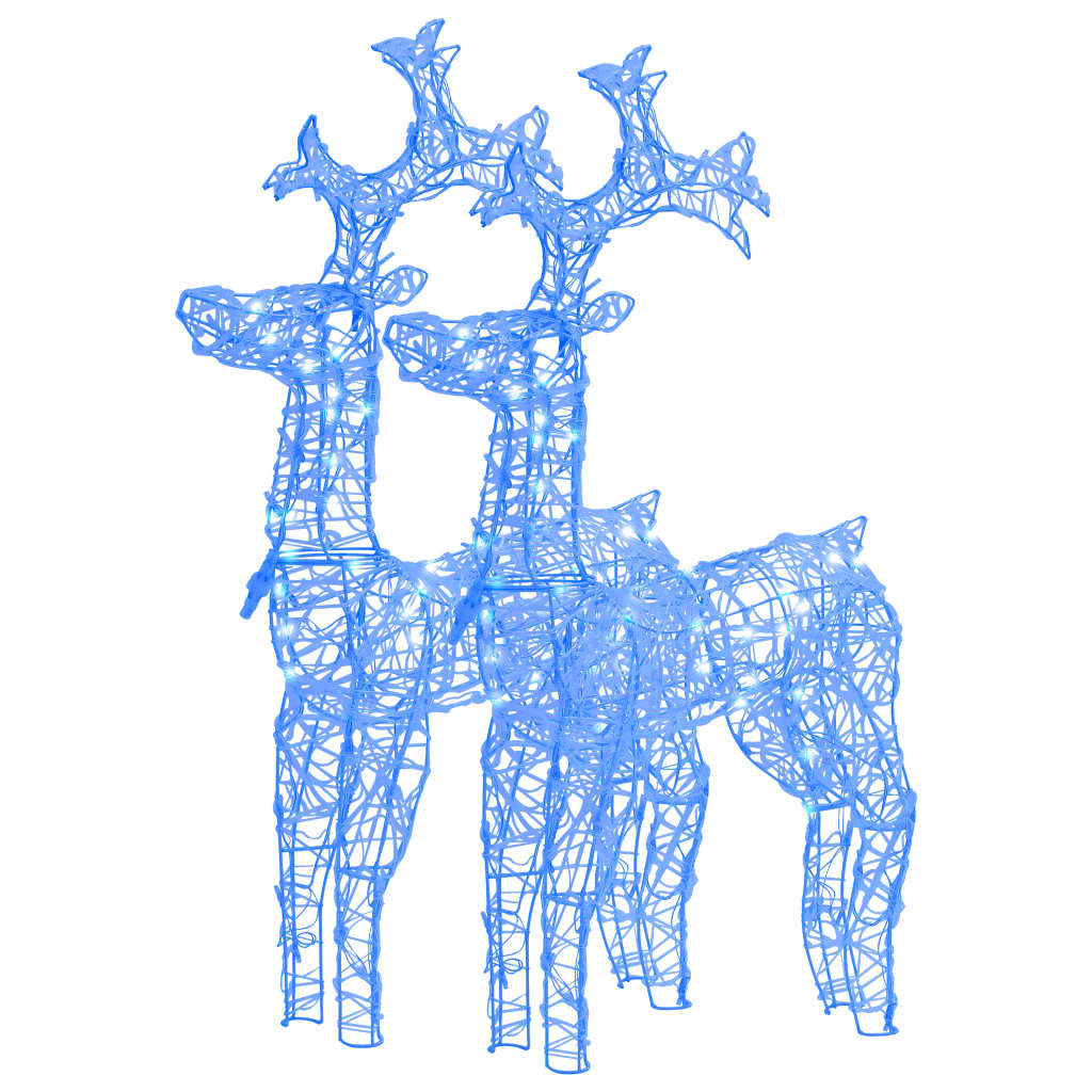 Vidaxl Christmas Decorations Rendeer 2 PCS 60x16x100 cm acrylique