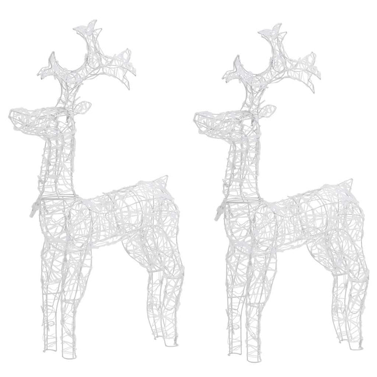 Vidaxl Christmas Decorations Rendeer 2 PCS 60x16x100 cm acrylique