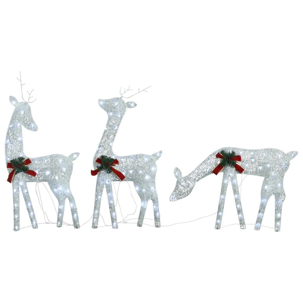 Vidaxl Christmas Animals 6 St chaude blanc maigre blanc