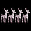 Vidaxl Christmas Animals 4 St 160 LEDS acrylique blanc chaud