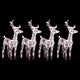 Vidaxl Christmas Animals 4 St 160 LEDS acrylique blanc chaud