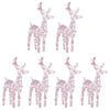 Vidaxl Christmas Animals 6 st 240 LEDS acrylique blanc chaud