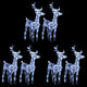 Vidaxl Christmas Animals 6 st 240 LEDS acrylique blanc froid blanc