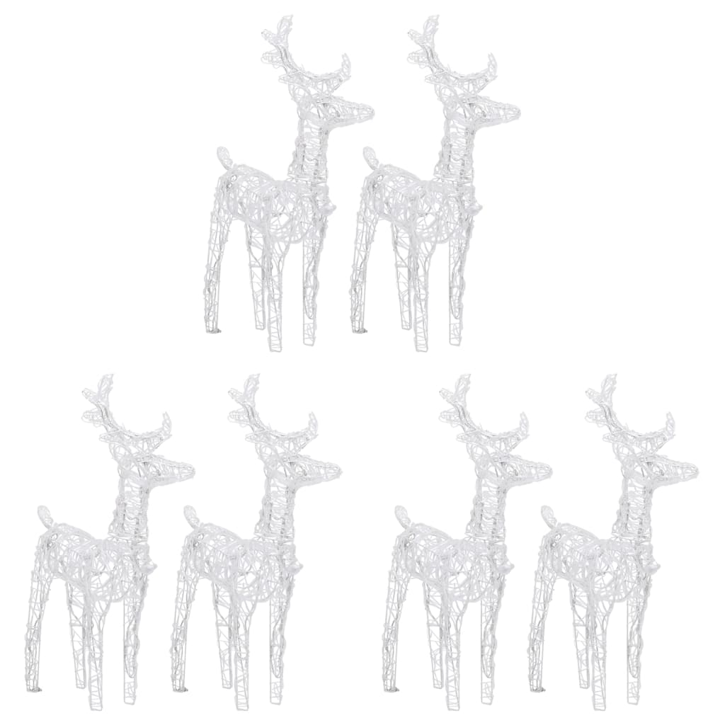 Vidaxl Christmas Animaux 6 ST 240 LEDS Bleu acrylique