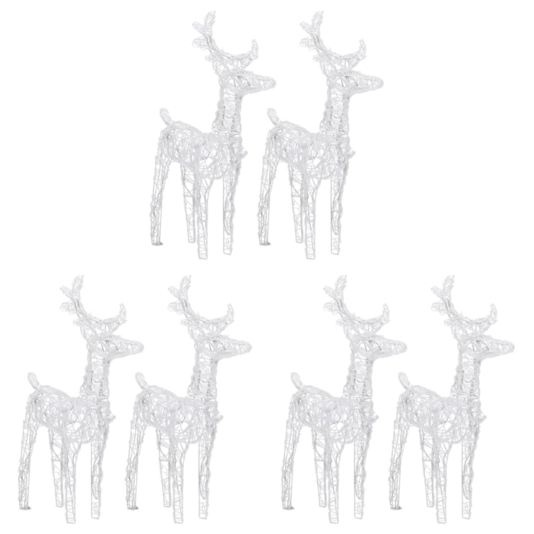 Vidaxl Christmas Animaux 6 ST 240 LEDS Bleu acrylique