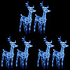 Vidaxl Christmas Animaux 6 ST 240 LEDS Bleu acrylique